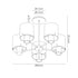 Brooks Semi Flush Light 5 Light